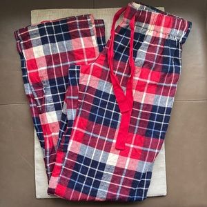 100% Cotton Plaid Lightweight Flannel PJ Bottoms by Arizona (NWOT)